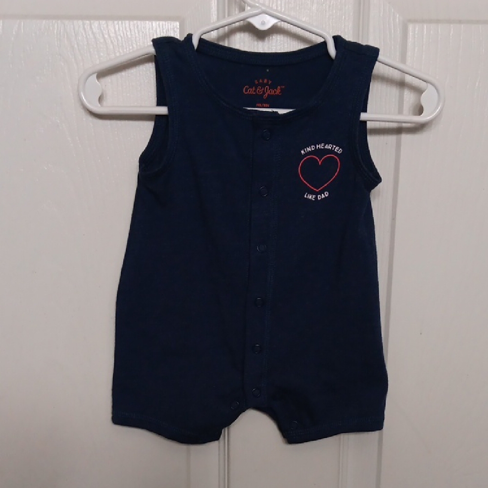 Cat & Jack Navy Blue Baby Romper